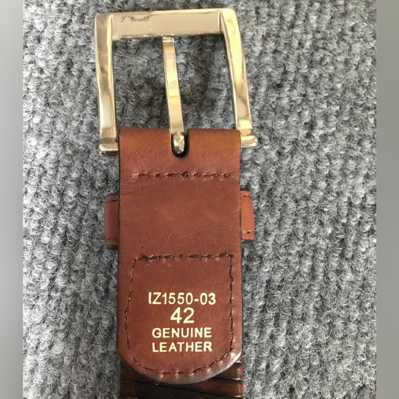 Men’s leather belt size 42 - Picture 2 of 4